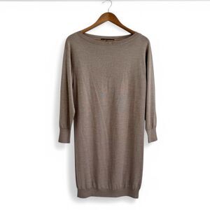 Ralph Lauren Women's Sweater Dress Black Label Cashmere Silk Knit Size S